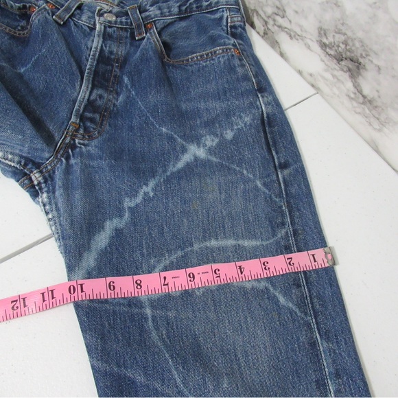 Levi’s Vintage Denim Jeans Bleach Acid Wash Detail Size 27 - Picture 14 of 17